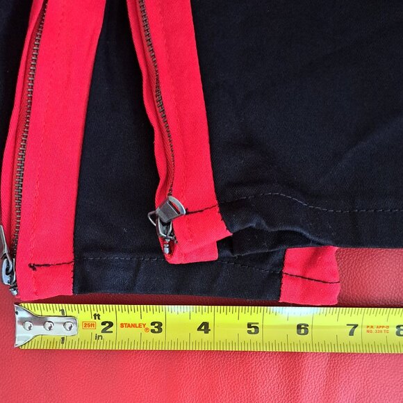 Fashion Nova MensTravis Twill Joggers Heavy Black and Red Cotton Pants Size XXL - Picture 9 of 10